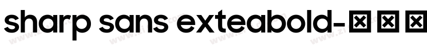 sharp sans exteabold字体转换
